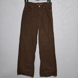 American Eagle Womens‎ Low Rise Skater Corduroy Jeans Size 0 Academia Grunge